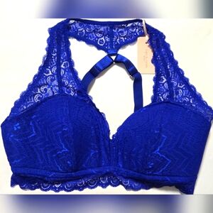 [5x$20] New Hot Blue Lace Bralette / Size M (18-20)